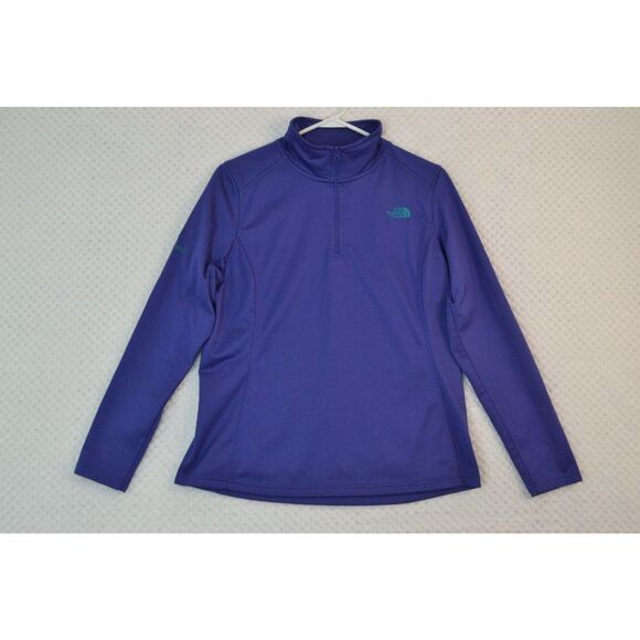 The North Face Women's Large Purple Long Sleeve Heavyweight Pullover Shirt-READ - Picture 1 of 15